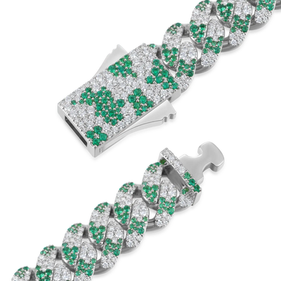 Iced Camouflage Cuban Chain - 12mm