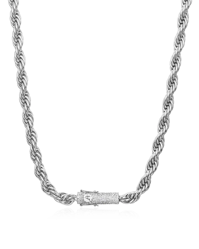 Rope Chain With Iced Clasp - 10mm