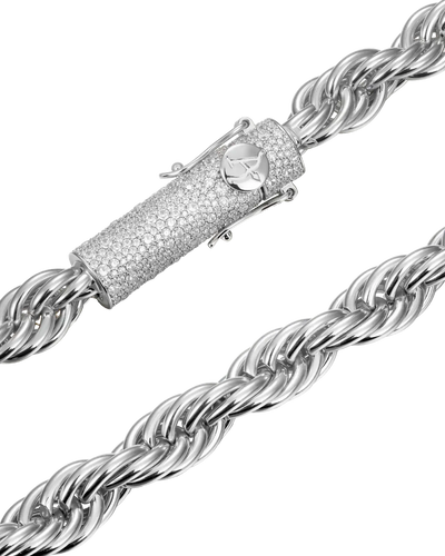 Rope Chain With Iced Clasp - 10mm