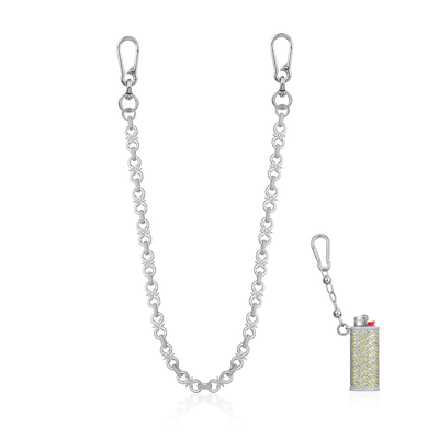 Infinity Bloom Chain & Wallet Chain + Lighter Case Set
