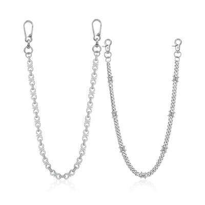 Infinity Bloom & Thorned Cuban Wallet Chain Bundle