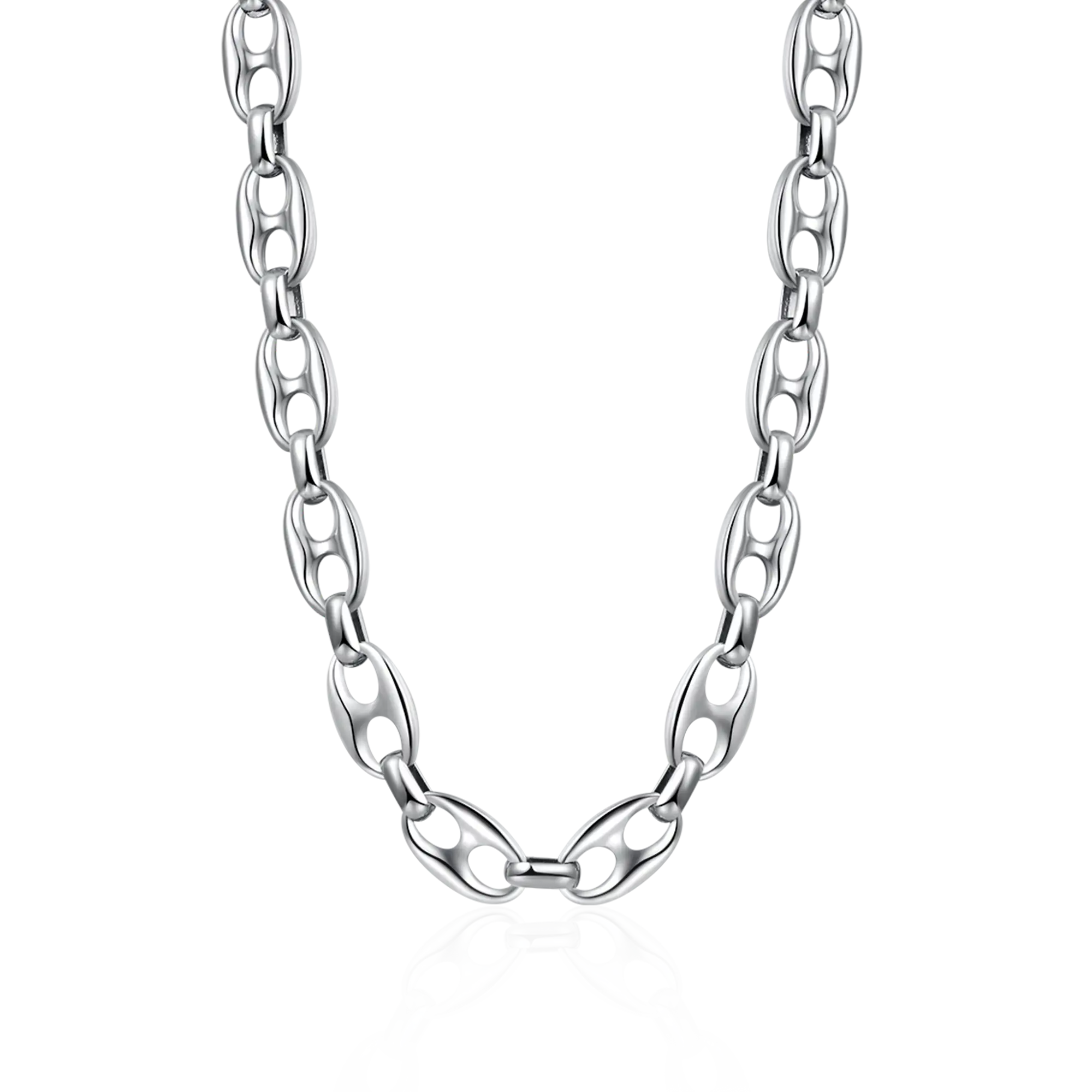 18K White Gold Infinity Cross Wallet Chain - Pants Chain | Key 18K White Gold Infinity Cross Wallet Chain - Pants Chain | Key