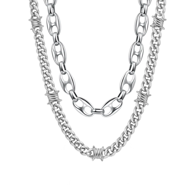 Thorned Cuban & G-Link Wallet Chain Bundle