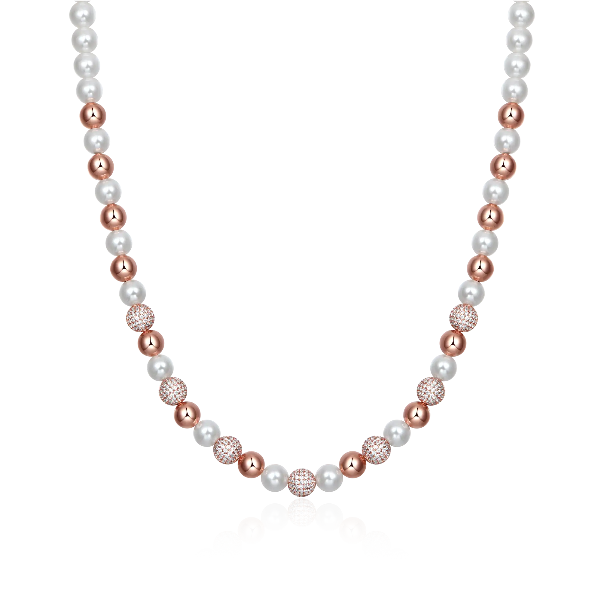 Moissanite Trove Orbit Pearl Wallet Chain - 8mm