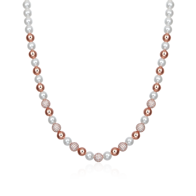 Moissanite Trove Orbit Pearl Chain - 8mm