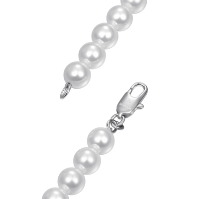 Moissanite Trove Orbit Pearl Chain - 8mm