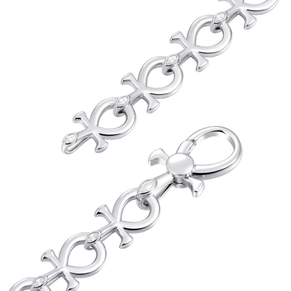 Anka Iced Marquise Bezel Chain