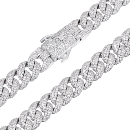 Round Cut Cuban Link Chain - 12mm