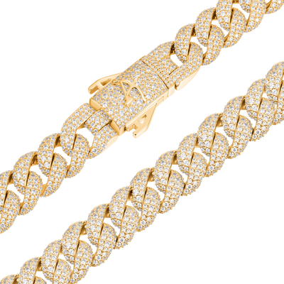 Round Cut Cuban Link Chain - 12mm