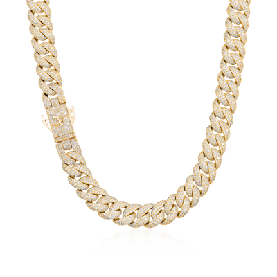 Round Cut Cuban Link Chain - 12mm