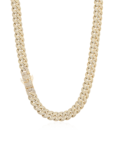 Round Cut Cuban Link Chain - 12mm