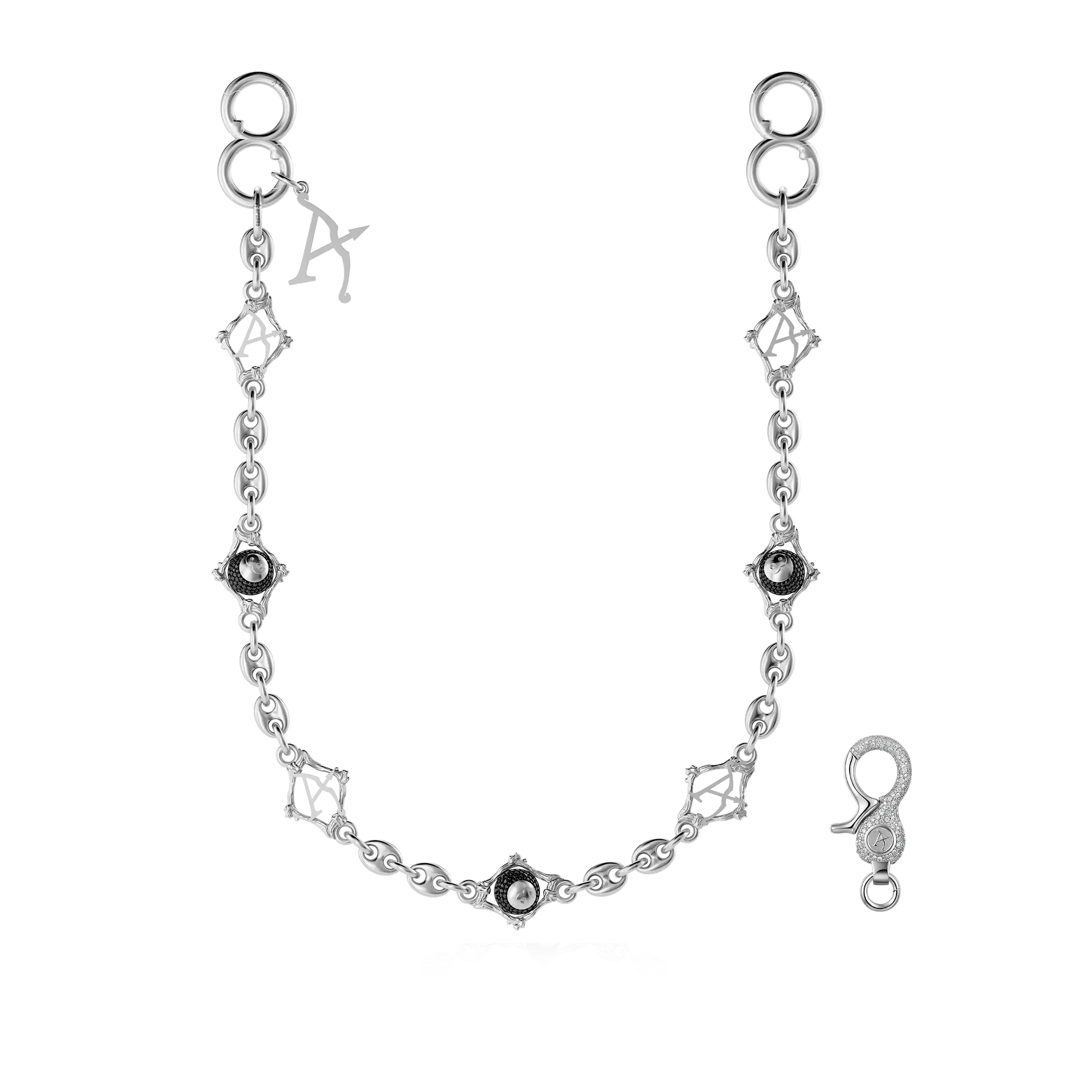 アクセサリー US Exclusive Anchor Wallet Chain Men's Leash anchor Heavy leather Metal Wallet Chains Biker