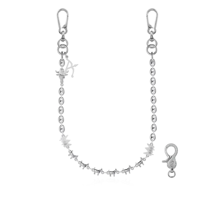 Moissanite Mighty G.O.A.T. Wallet Chain