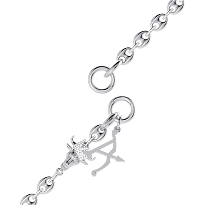 Moissanite Mighty G.O.A.T. Wallet Chain