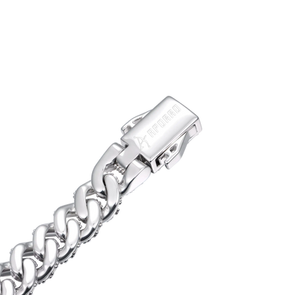 Micro Round Cut Cuban Link Chain - 8mm