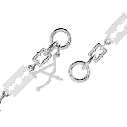 Moissanite Sharp Razor Wallet Chain