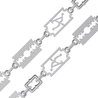 Moissanite Sharp Razor Wallet Chain