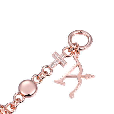 Jesus Cross Wallet Chain - Rose Gold
