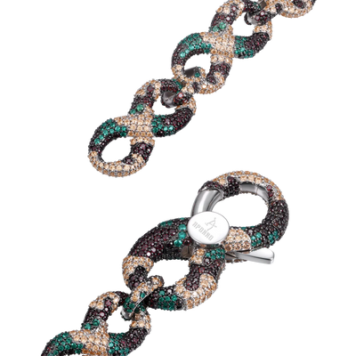 Infinity OG Camo Iced Link Necklace & Wallet Chain