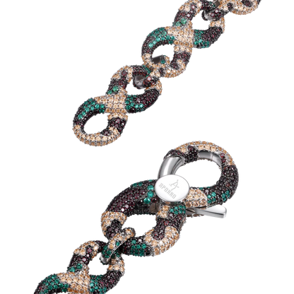 Infinity OG Camo Iced Link Necklace & Wallet Chain