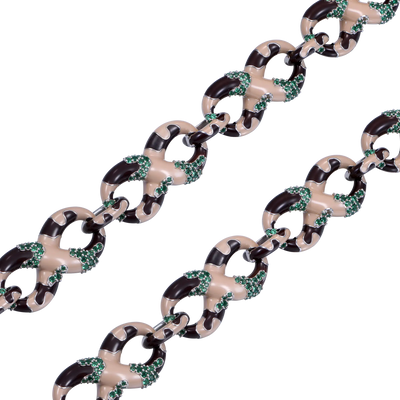 Infinity OG Camo Enamel Link Necklace & Wallet Chain