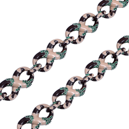 Infinity OG Camo Enamel Link Necklace & Wallet Chain