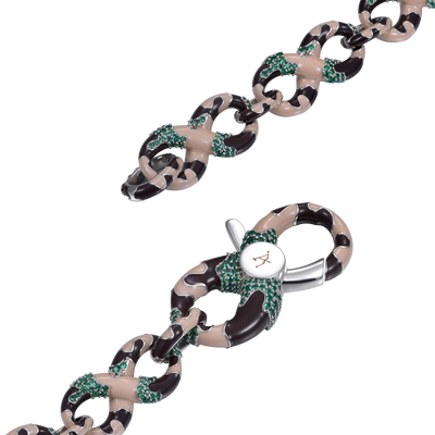 Infinity OG Camo Enamel Link Necklace & Wallet Chain