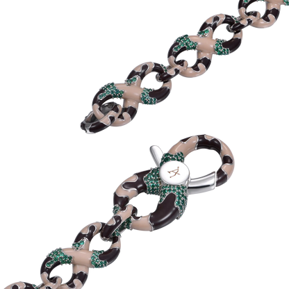 Infinity OG Camo Enamel Link Necklace & Wallet Chain