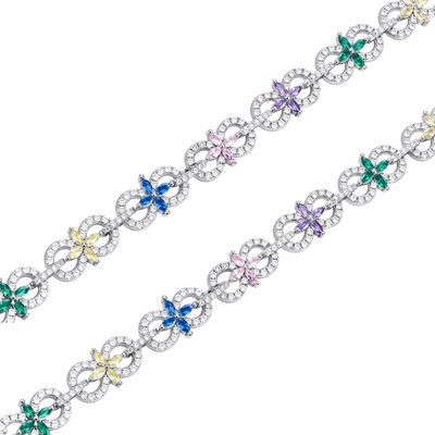 Infinity Four-Leaf Clover Chain