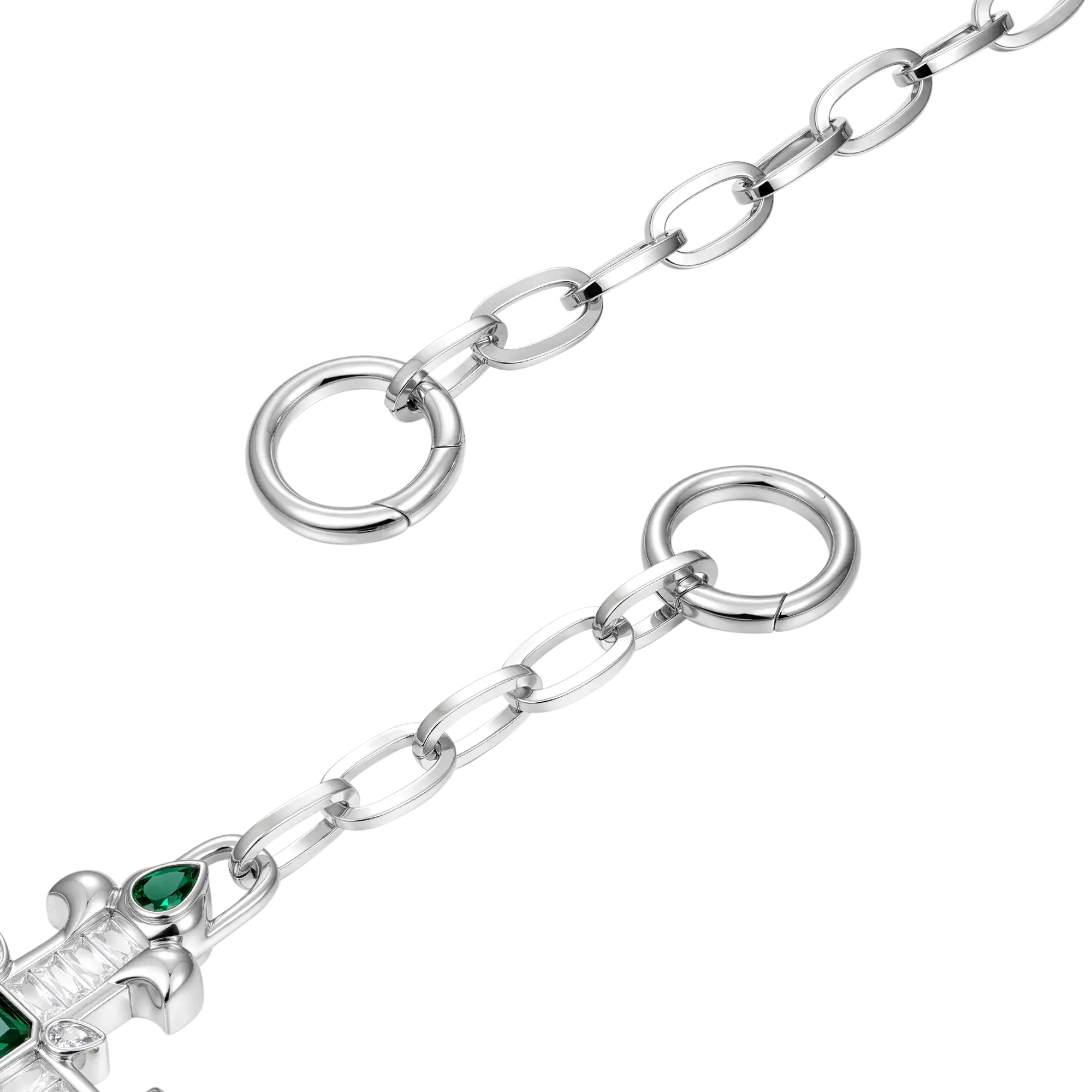 Radiant Cross Double-Layer Wallet Chain