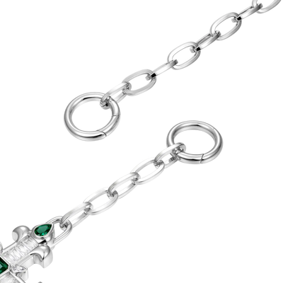 Radiant Cross Double-Layer Wallet Chain