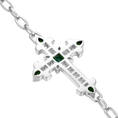 Radiant Cross Double-Layer Wallet Chain