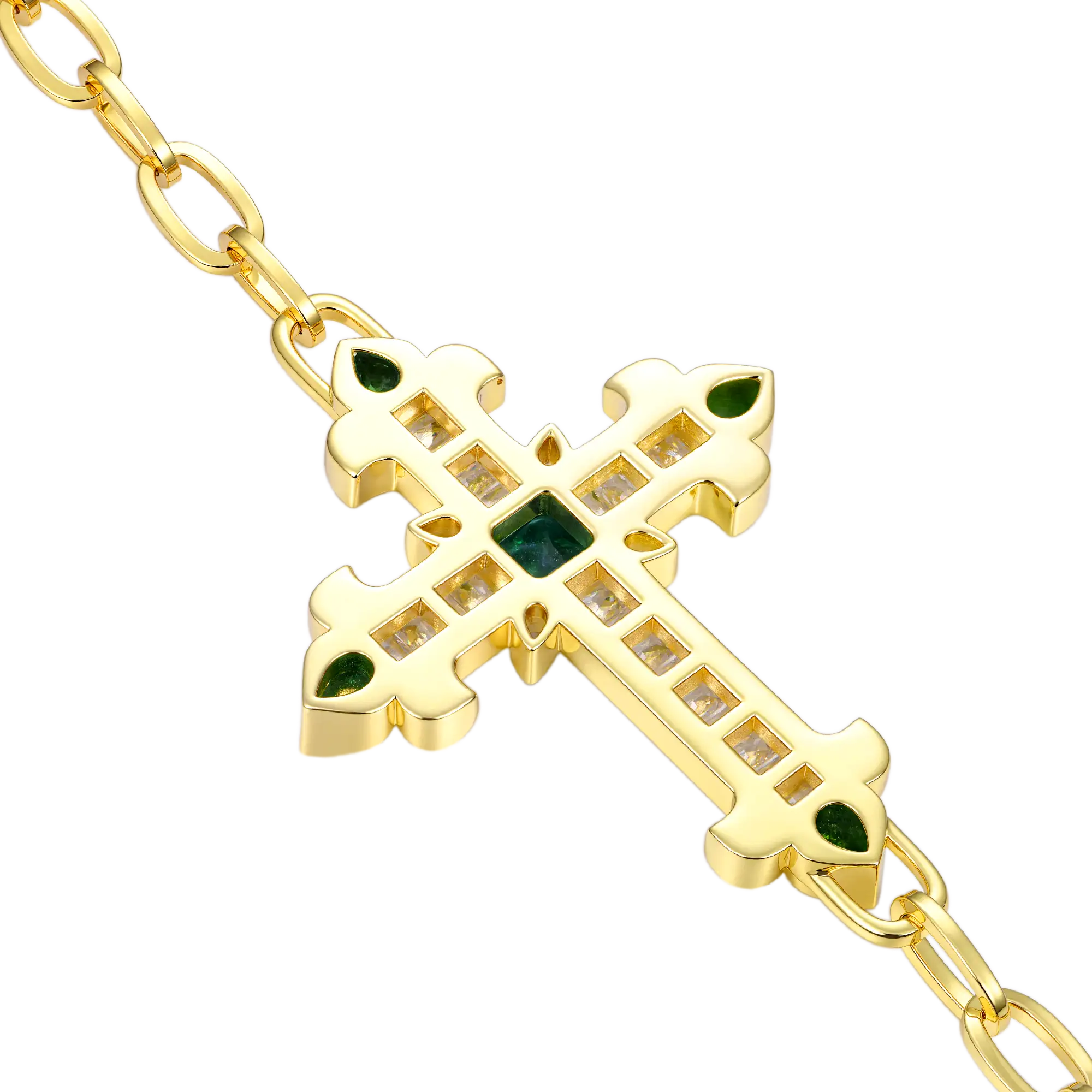 Radiant Cross Double-Layer Wallet Chain