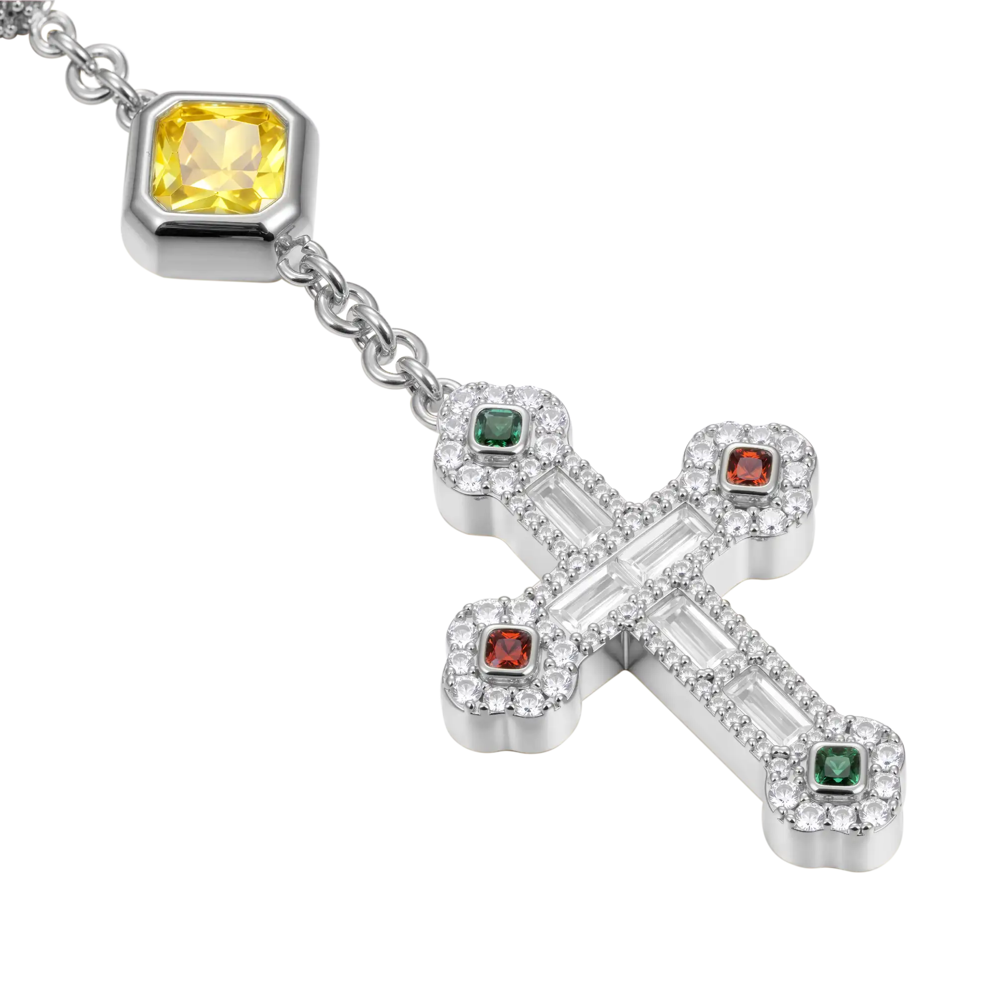 Trinity Rosary Virgin Mary Necklace