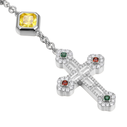 Trinity Rosary Virgin Mary Necklace