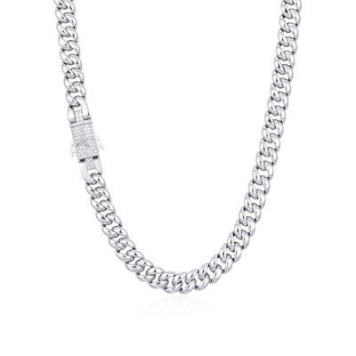 Moissanite Cuban Link Chain - 8mm