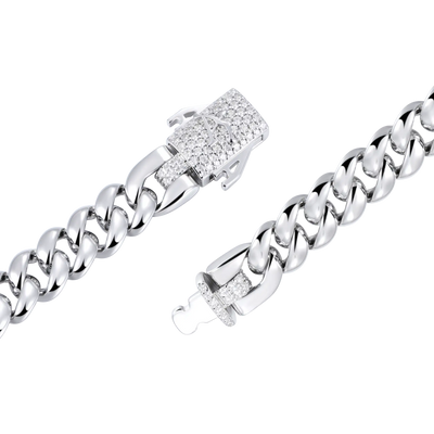 Moissanite Cuban Link Chain - 8mm