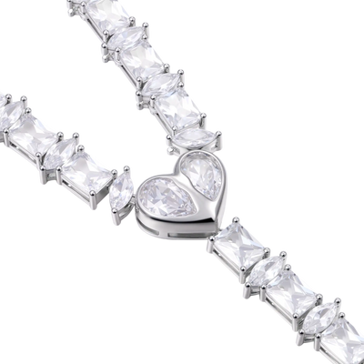 Heart & Blade Rosary Necklace