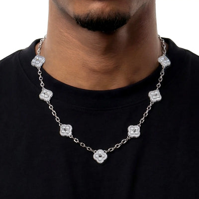 Pearl Clover Station Necklace