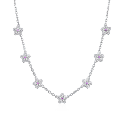 Sparkling Cherry Blossom Necklace