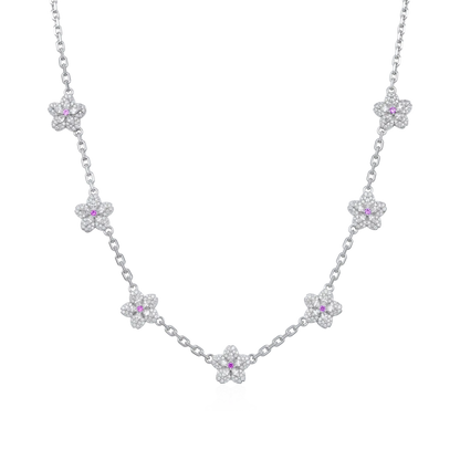 Sparkling Cherry Blossom Necklace