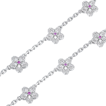 Sparkling Cherry Blossom Necklace