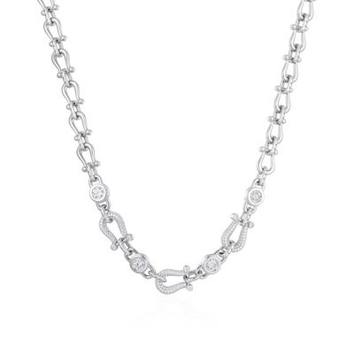 Horseshoe Fortune Crypto Necklace