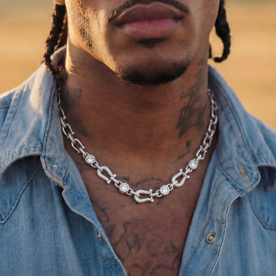 Horseshoe Fortune Crypto Necklace