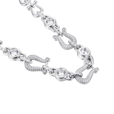 Horseshoe Fortune Crypto Necklace