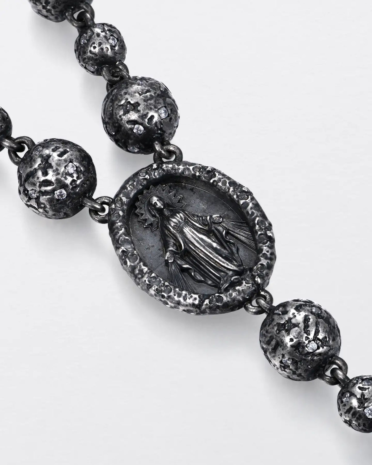 RELIC MARY ROSARY NECKLACE