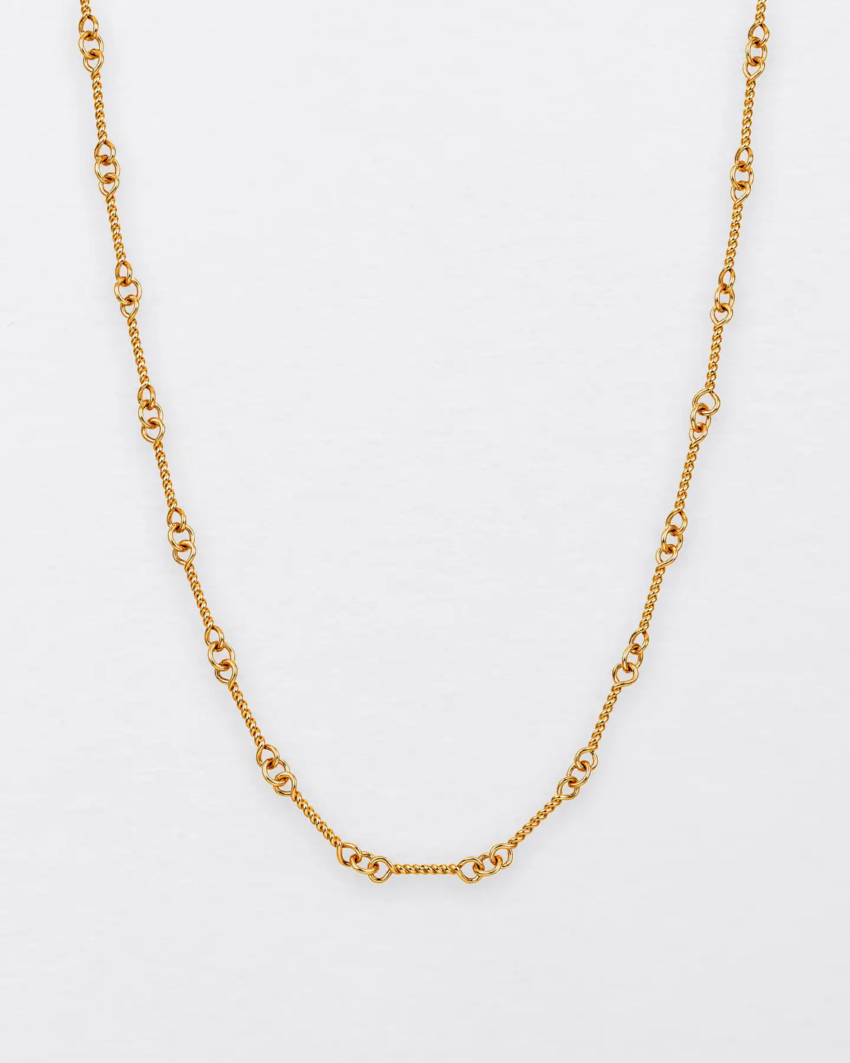 22K 1.2mm Twisted Rope Chain