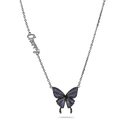 Custom Purple Butterfly Necklace