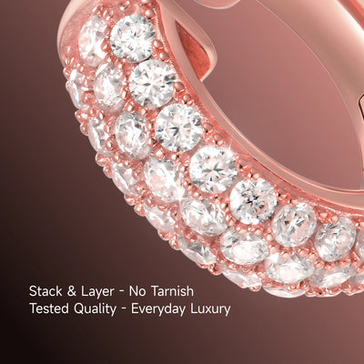 S925 Cluster Hoop Earring