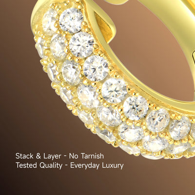 S925 Cluster Hoop Earring